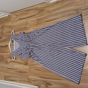 As U Wish Blue and Red Striped Garment